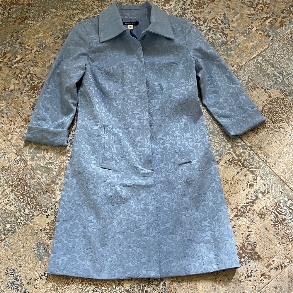Bahari Light Blue Textured Shirt